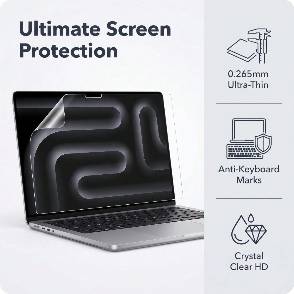 5 Pack for MacBook Pro 14 Inch - Matte Anti Glare Screen Protector recension och pris