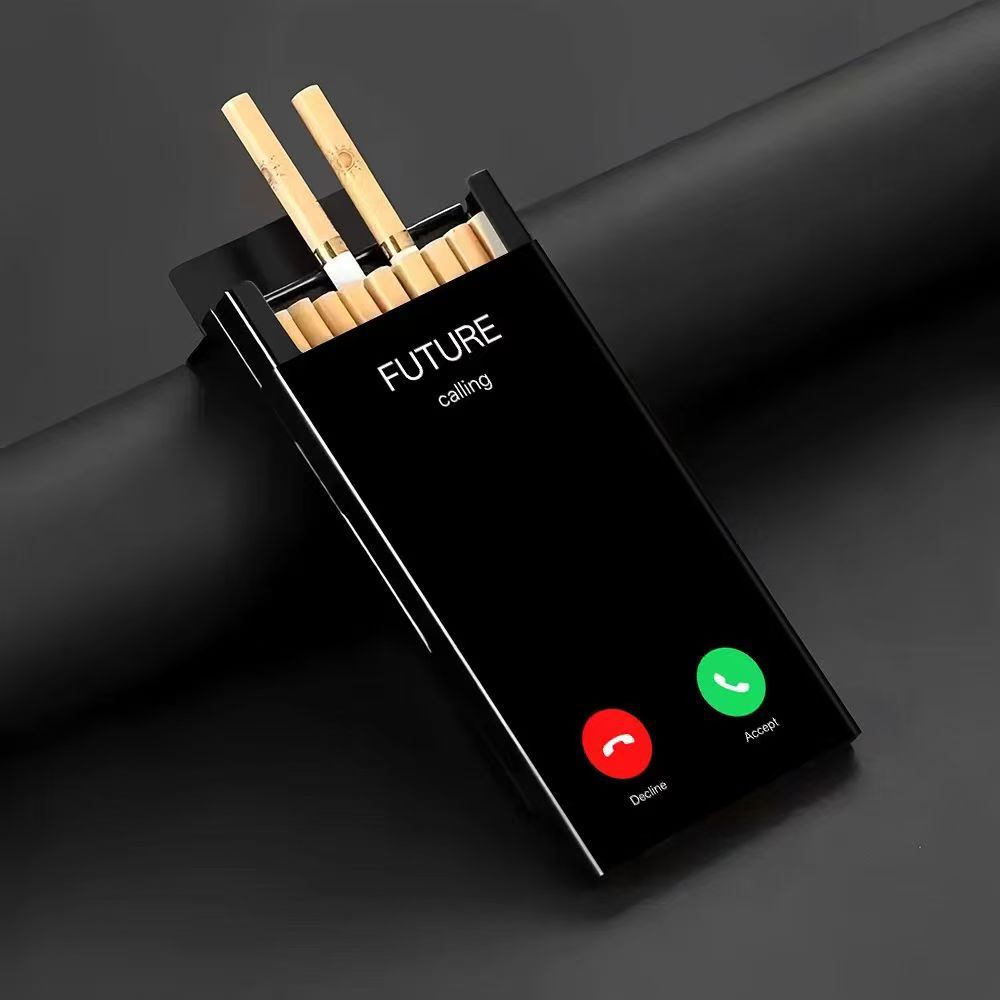 Slim Metal Cigarette Case with - Phone Cases recension och pris