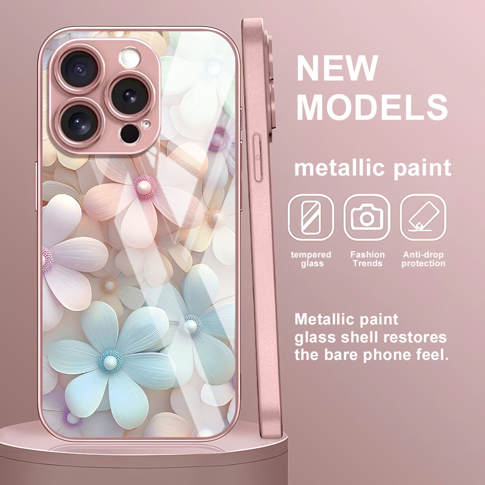 Flower Tempered Glass Case For - Screen Protectors recension och pris