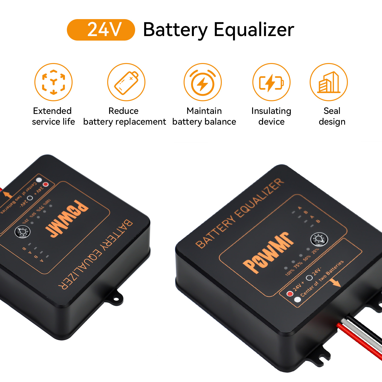 PowMr BE24 Battery Equalizer 2 - Power Banks recension och pris