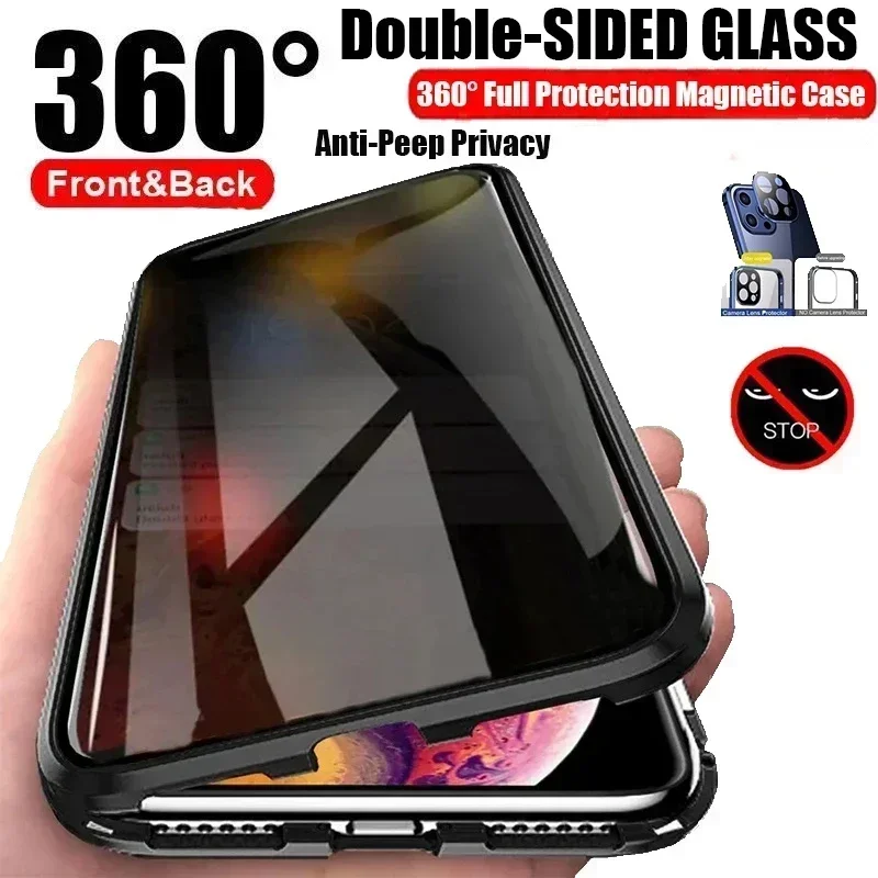 Anti Peeping Spy Case For OPPO - Anti Spy Privacy Glass Case recension och pris