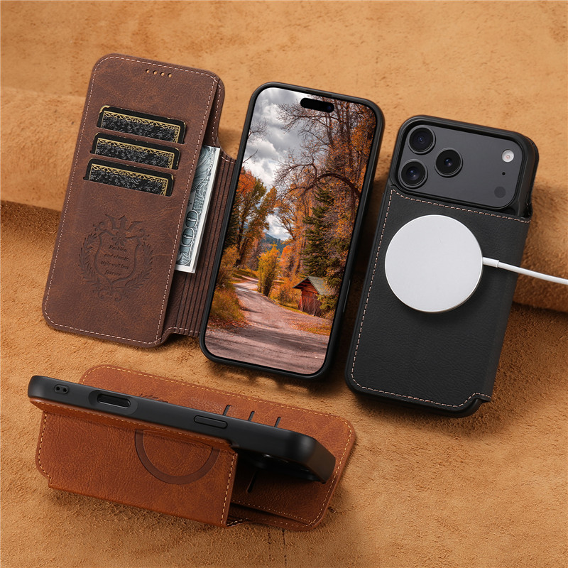 Retro Leather Wallet Flip Stro - Leather Wallet Card Holder Phone Cover recension och pris