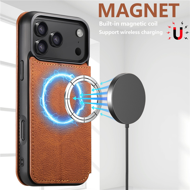 Retro Leather Wallet Flip Stro - Leather Wallet Card Holder Phone Cover recension och pris