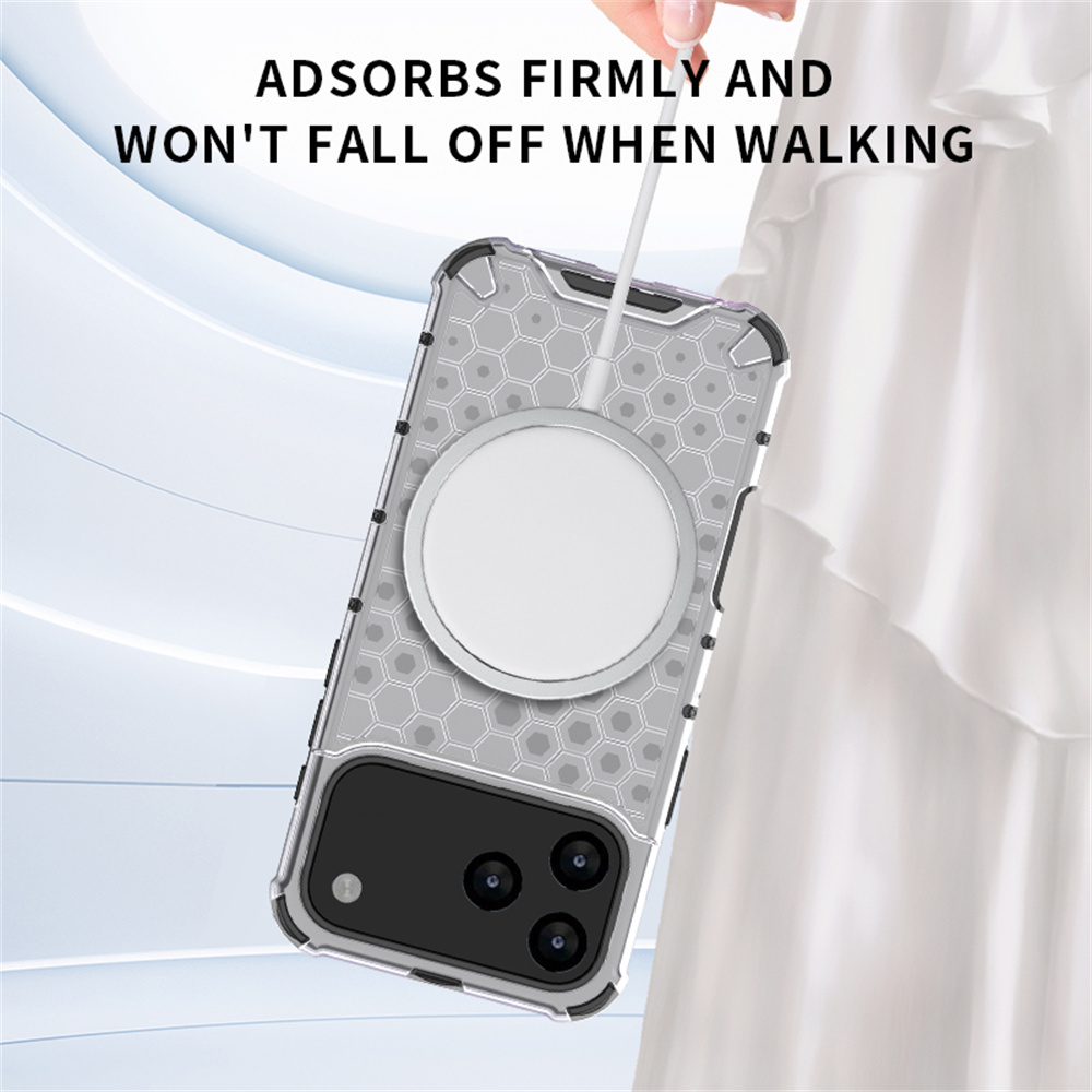 Luxury Clear Honeycomb Armour  - Clear Shockproof Bumper Case recension och pris