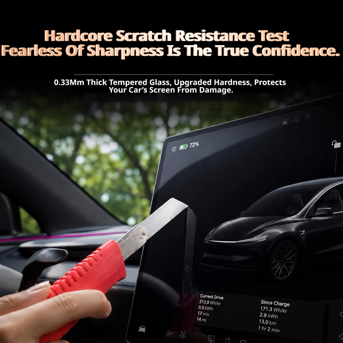 For Zeekr 7X 2025‑2026 13.02/1 - Matte Anti Glare Screen Protector recension och pris
