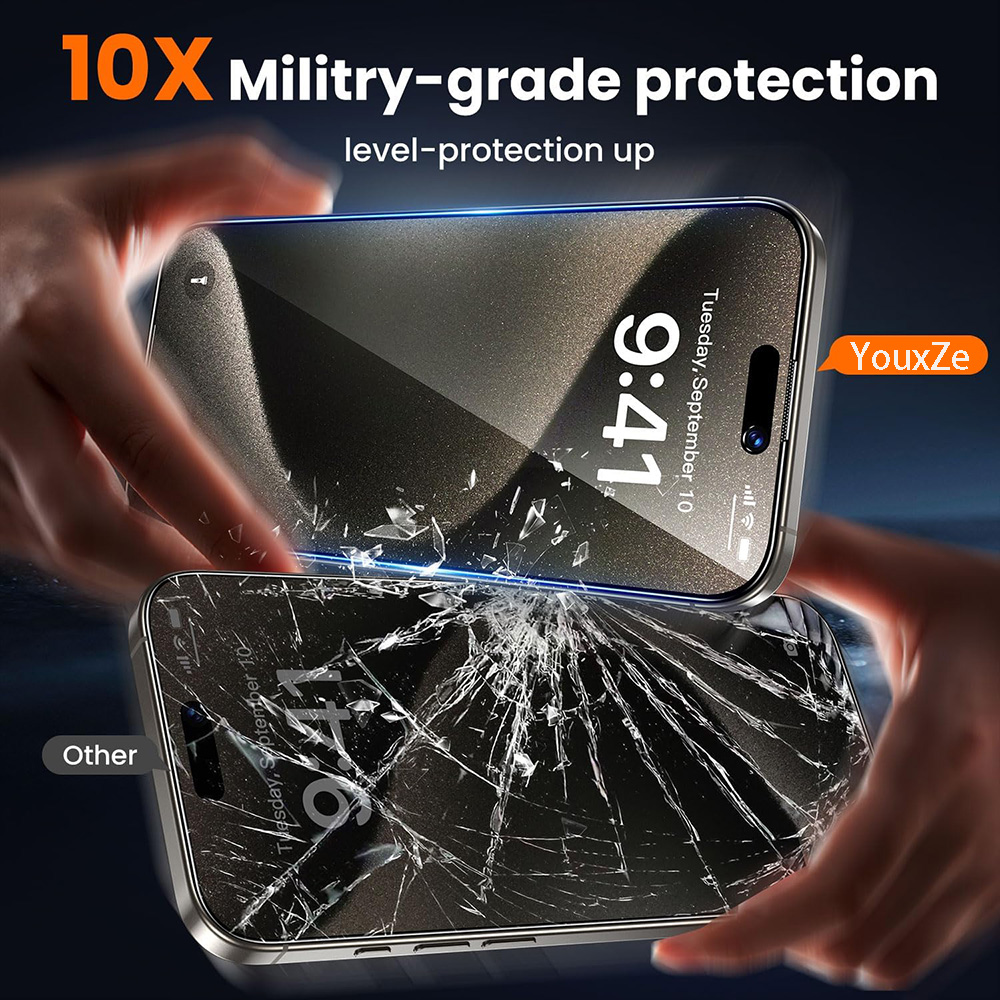 4Pcs Anti Spy Tempered Glass F - Anti Spy Privacy Glass Case recension och pris